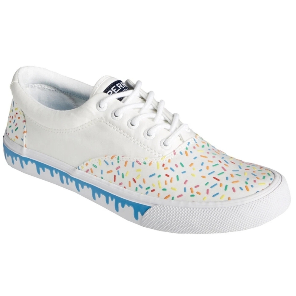 Sperry Striper II Cvo Lace Up Mens White Sneakers Casual Shoes